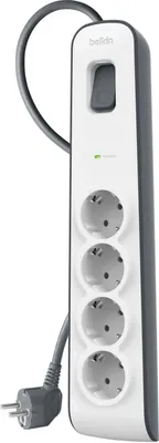 Obrázek produktu pro Belkin BSV400vf2M-V2, 525 J, 4 AC zásuvky / AC zásuvek, Typ F, 250 V, 50 Hz, 16 A