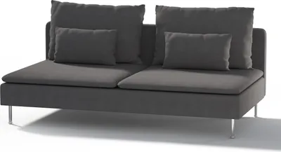 Produktbild von Dekoria Bezug für Söderhamn Sitzelement 3, dunkelgrau, Bezug für Sitzelement 3