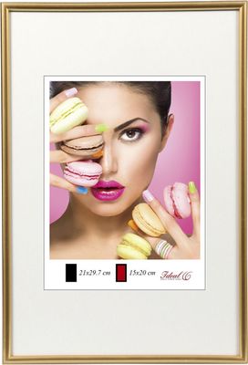 Photo Style Kunststoff Bilderrahmen Fotorahmen Wanddeko Collage Foto Poster - Farbe: Gold | Format: 21x29,7 DIN A4