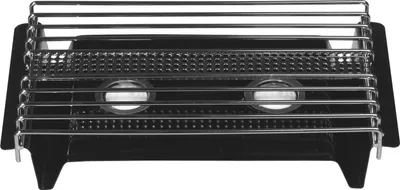 Zdjęcie produktu dla Plattenwärmer 2-flammig, schwarz, Tiefe: 175 mm, Höhe: 70 mm, Breite: 330 mm