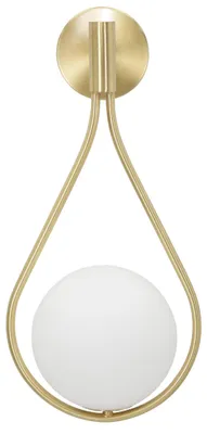 Obrázok produktu pre Nástenné svietidlo Mauro Ferretti Glamy Ablegen E14 24x20x52 cm zlatobiela