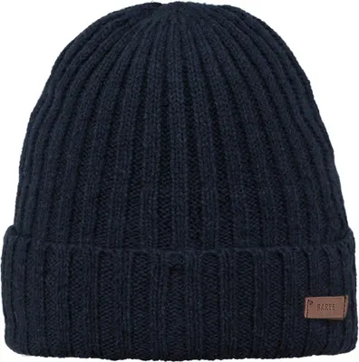 Produktbild von Barts Herren Mütze - Haakon Turnup, One Size, Wollmütze, einfarbig Marine (Navy)