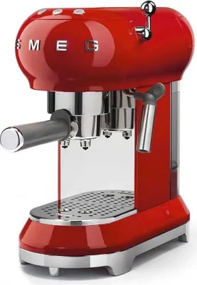Produktbild von SMEG ECF01RDEU - Espressomaschine - 1 l - Gemahlener Kaffee - 1350 W - Rot