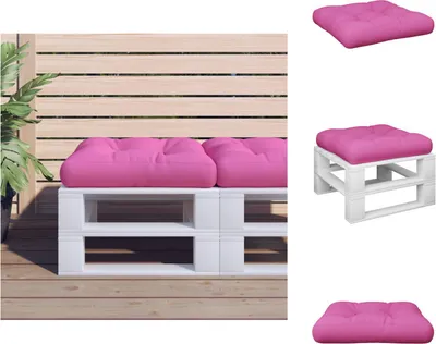 Obrázok produktu pre vidaXL Vankúš na paletu Pink 58x58x10 cm Oxford fabric - Vankúš na sedenie