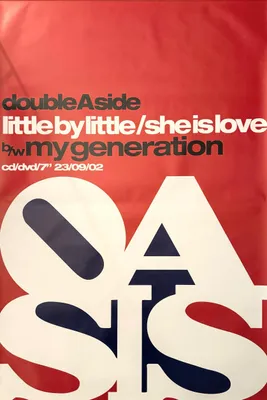 Productafbeelding van Oasis - Little By Little - Poster - 100x151 cm