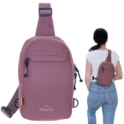 Produktbild von Rucksack Eingurt Crossbody Sling Bag Tasche Damen Herren Daypack klein Small 64213 5700 Malve Altrosa + Etui