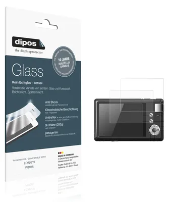 Produktbild von 2x Schutzfolie für LONGYI WD08 matt - Anti-Shock 9H Folie dipos Glass Kunststoffglas