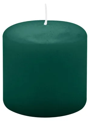 Produktbild von Stumpenkerzen 60 x Ø 60 mm, Dunkelgrün, 16 Stück