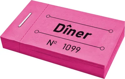 Image de Carnet de tickets dîner - 250 tickets