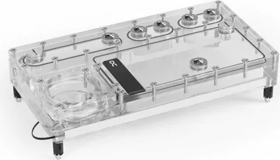 Produktbild von Alphacool 13832, Kühlplatte, Acryl, Transparent, 3-Pin JST + 3-Pin, 1/4", 3-polig