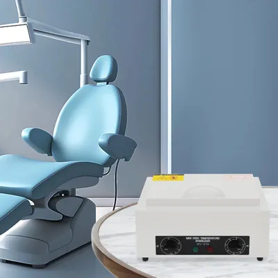 Produktbild von Heißluftsterilisator für Nagelwerkzeuge - Sterilisationsschrank für trockene Heißluft - 300 W - 50–220 °C - 2 L - Timer 0–60 Min - 220 V 50 Hz - Hellgrau