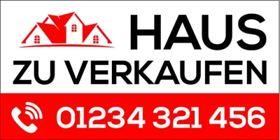 Produktbild von Vinyl Werbebanner mit individuellem Druck, wetterfest, PVC, 200 x 100 cm