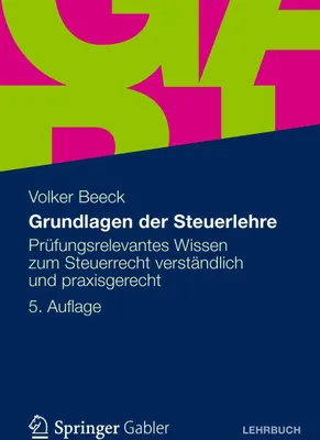 Produktbild von Grundlagen der Steuerlehre