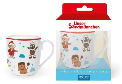 Produktbild von TRÖTSCH - Unser Sandmännchen Kindertasse Geschenktasse aus Porzellan Sandmännchen und Freunde