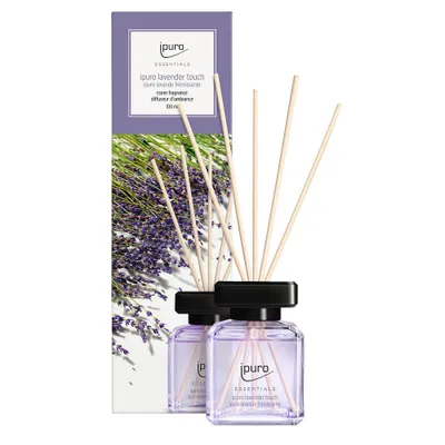 Produktbild von ipuro ESSENTIALS lavender touch, Duftflasche, Schilfaroma-Diffusor, 0,1 l