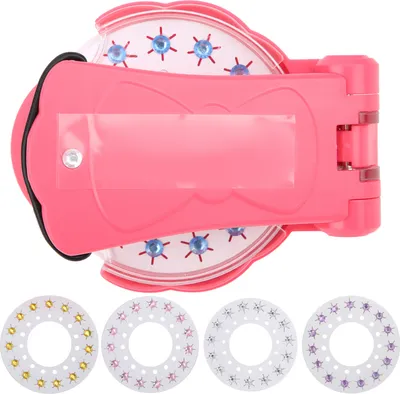 Zdjęcie produktu dla Gems Pretend Play Hair Machine Zabawka DIY Crystal Paste Machine Narzędzie do stylizacji włosów (#1)