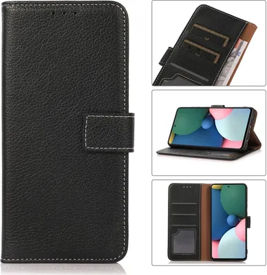 Produktbild von Mobigear Wallet  POCO X4 GT Hülle Klapphülle Geldbörse - Schwarz
