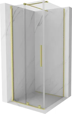 Image de Cabine de douche Mexen Velar 100x100 cm or