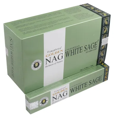 Obrázok produktu pre Vonné tyčinky Vijayshree "Golden Nag Californian White Sage" 15gr.