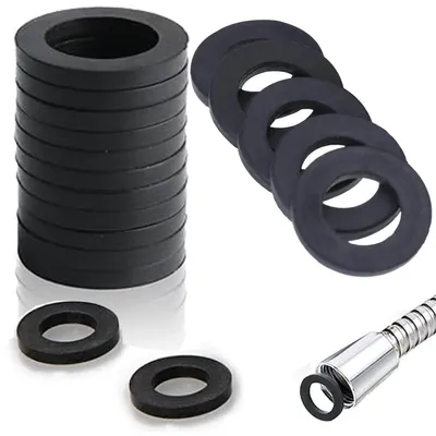 Productafbeelding van 30 rubberen afdichtingsringen voor douchebuizen met een 1/2"-aansluiting en een O-ring.