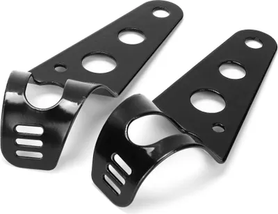 Produktbild von Motorrad-Scheinwerfer-Montagehalterung aus Aluminiumlegierung, schwarz, 1,5-2-Zoll-Stützhalter, große Größe