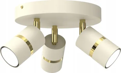 Obrázok produktu pre Bežové Stropné Svetlo Circle Tube Gold Gu10 Led Spot