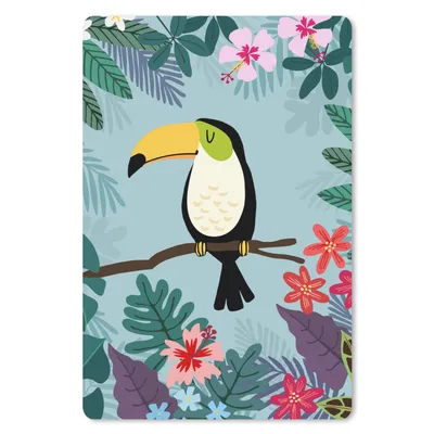 Produktbild von MuchoWow® Mauspad Mousepad Tukan - Pflanzen - Kinder - Tiere - Kinder 40x60 cm - Mousepads - Maus Mat - Pad - Mausunterlage - Schreibtisch Accesoire