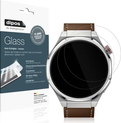 Produktbild von 2x Schutzfolie für Honor Watch 5 Ultra - Anti-Shock 9H Folie dipos Glass Kunststoffglas