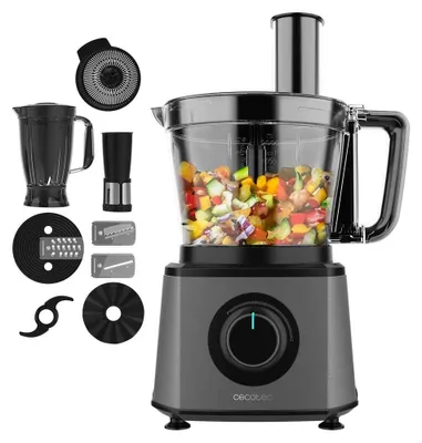 Produktbild von Cecotec Lebensmittelprozessor Paprika 1300 Full, 2000W Leistung, Edelstahl, 2 Ge