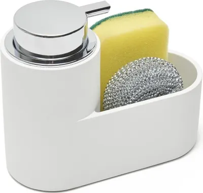 Produktbild von SAT Spülmittelspender Küche Spülbecken Organizer, weiß