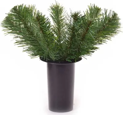 Obrázok produktu pre Vložka do vázy na hrob so závažím zelená 30 cm