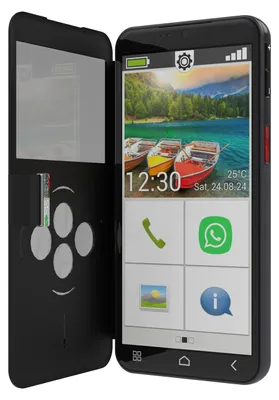 Produktbild von Emporia emporiaSMART.6lite, 13,8 cm (5.45"), 6 GB, 128 GB, 13 MP, Android 13, Schwarz, Silber