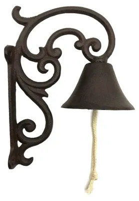 Produktbild von B&S Türglocke aus massiven Gusseisen für die Wand 17x10x22cm