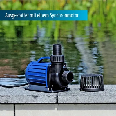 Image de Pompe pour bassin - Pompe pour fontaine - Pompe de filtration - Pompe pour ruisseau - Pompe pour cascade - Capacité : 10 000 litres par heure