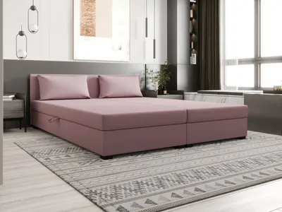 Obrázek produktu pro Kontinentální manželská postel 140x200 ROSIE 13 - růžová