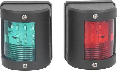 Immagine prodotto di Set di luci di navigazione a LED con luci verdi e rosse per una maggiore visibilità in mare - Luci di navigazione ad alta visibilità per imbarcazioni