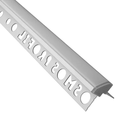 Produktbild von C-T77 LED Alu Fliesenprofil Ecke aussen 10mm silber 1m milky