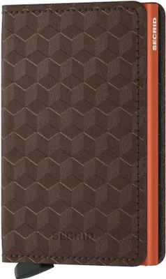 Produktbild von Secrid Slimwallet Opticat Brown-Orange Kartensafe
