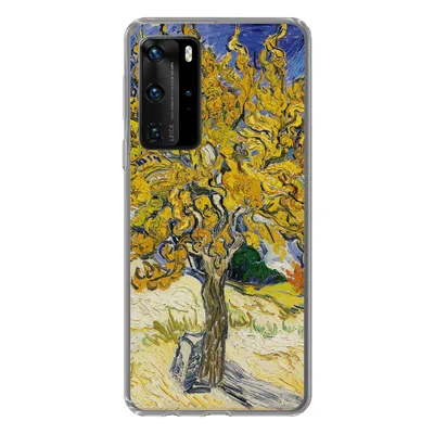 Produktbild von MuchoWow® Handyhülle Schutzhülle Hülle für Huawei P40 Pro Maulbeerbaum - Vincent van Gogh Silikon Softcase Handy Hülle - Schutz