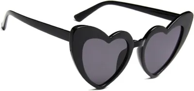 Produktbild von Sonnenbrille Herzform, schwarz, 5 Stück, für Karneval