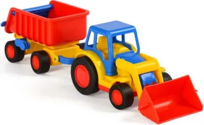 Image de WADER Basics Tracteur avec pelle frontale et remorque basculante
