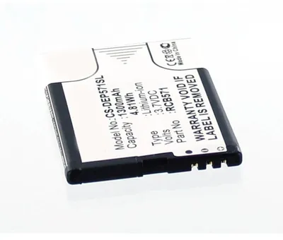 Produktbild von Akku für Doro RCB571 Li-Ion 3,7 Volt 1250 mAh schwarz.