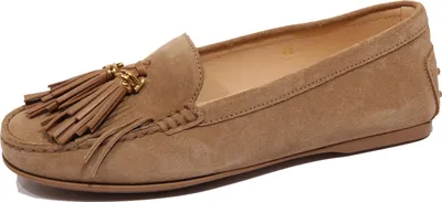 Produktbild von F9412 mocassino donna beige TOD'S scarpe Wildleder Schuh loafer Frau