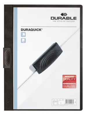 Produktbild von DURABLE Klemmmappe DURAQUICK® 20 A4, 227001 schwarz