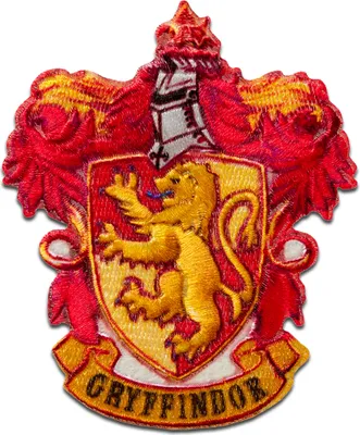 Produktbild von Harry Potter © Gryffindor Wappen  - Aufnäher, Bügelbild, Aufbügler, Applikationen, Patches, Flicken, Zum Aufbügeln, Größe: 7,8 x 6,4 cm