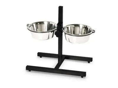Obrázok produktu pre Nobby 72833, Pes, Čierna, Nerezová oceľ, Dávkovač jedla a vody pre domáce zvieratá, Jednofarebné, 2,8 L, 25 cm