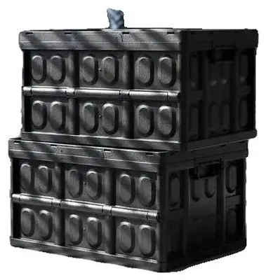 Imagen del producto de Cajas de almacenamiento, diseño apilable, construcción duradera, color rojo