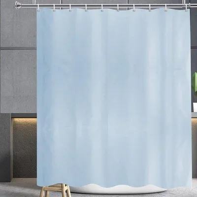 Produktbild von Famanu Duschvorhang Blau - Extra groß, wasserabweisend, schimmelresistent, 200 x 240 cm