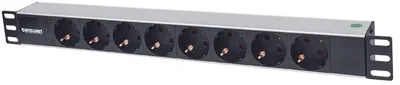 Image de INTELLINET Bâti de prises 8x 1,6m Raccordement noir