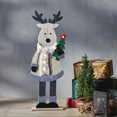 Productafbeelding van Star Trading 272-09, Lichte decoratieve figuur, grijs, 6 uur, 18 uur, 7 lampen, LED